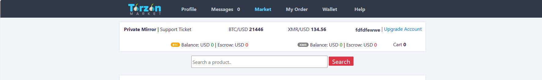 Torzon Market Support Portal